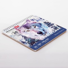 Скетчбук, белая бумага 180 г/м2, 195х195 мм, 20 л., гребень, твердая обложка, BRAUBERG ART CLASSIC, 112994 - фото 6