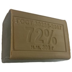 Мыло хозяйственное 72% 300 г (Меридиан), без упаковки, МИНПРОМТОРГ - фото 2