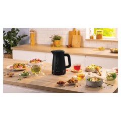 Чайник BOSCH TWK3M123, 1,7 л, 2400 Вт, закрытый нагревательный элемент, пластик, черный - фото 6