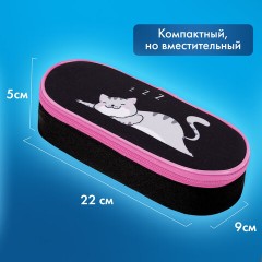 Пенал-футляр BRAUBERG, 1 отделение, органайзер, полиэстер, 22x9х5 см, "Don't wake up", 272311 Пенал-футляр BRAUBERG, 1 отделение, органайзер, полиэстер, 22x9х5 см, "Don't wake up", 272311 - фото 9
