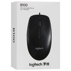 Мышь компьютерная Logitech B100 Optical Mouse USB (910-003357) - фото 7