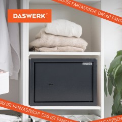 Сейф мебельный DASWERK SC-250KL (250х350х250 мм), ключевой замок, графит, 291342 - фото 18