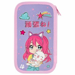 Пенал ЮНЛАНДИЯ, 2 отделения, ламинированный картон, конгрев, 19х11 см, "Anime hugs", 272293 Пенал ЮНЛАНДИЯ, 2 отделения, ламинированный картон, конгрев, 19х11 см, "Anime hugs", 272293 - фото 3