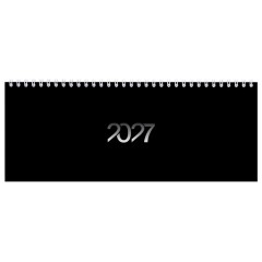 Планинг датированный 2027 285х112 мм, STAFF, гребень, картонная обложка, 64 листа, "Black style", 117854 - фото 2