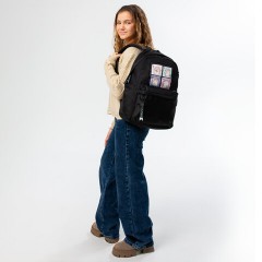 Рюкзак BRAUBERG FASHION CITY универсальный, карман-антивор, "Hamsters", черный, 44х31х16 см, 273840 - фото 8