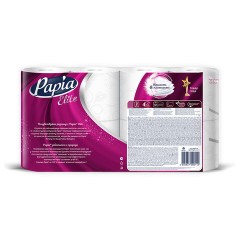 Бумага туалетная бытовая, спайка 8 шт., 4-слойная (8х16 м), PAPIA DELUXE, белая, 5080737 - фото 3