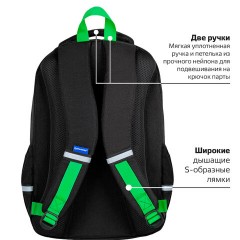 Рюкзак BRAUBERG MOTION, 2 отделения, 3 кармана, "Be cool", 41х28х17 см, 273116 - фото 17