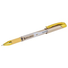 Ручка шариковая масляная с грипом BRAUBERG "Delta Plus Gold", СИНЯЯ, пишущий узел 0,7 мм, линия письма 0,35 мм, 144256 - фото 6
