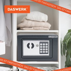 Сейф мебельный DASWERK SC-170EL (170х230х170 мм), электронный замок, графит, 291338 - фото 19