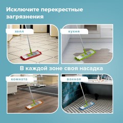 Насадка МОП КОМПЛЕКТ 4 шт., УНИВЕРСАЛЬНАЯ для швабр 38-42 см (ТИП К), микрофибра букли/синель, LAIMA, 607460 Насадка МОП КОМПЛЕКТ 4 шт., УНИВЕРСАЛЬНАЯ для швабр 38-42 см (ТИП К), микрофибра букли/синель, LAIMA, 607460 - фото 18