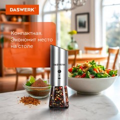 Гравитационная мельница для соли и специй электрическая, USB, PM-7, DASWERK, 456625 Гравитационная мельница для соли и специй электрическая, USB, PM-7, DASWERK, 456625 - фото 17