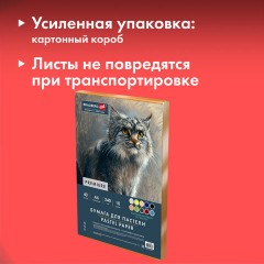 Бумага для пастели АБРАЗИВНАЯ А4 в коробке, 40 листов, 10 цветов, 240 г/м2, BRAUBERG ART, 117767 - фото 9