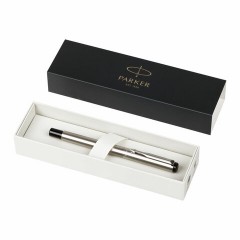 Ручка перьевая PARKER "Vector Stainless Steel", корпус серебристый, детали из нержавеющей стали, синяя, S0029690 - фото 4