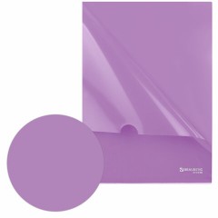 Папка-уголок жесткая, непрозрачная, А4, цвет лиловый, 0,15 мм, BRAUBERG PASTEL, 272890 - фото 5