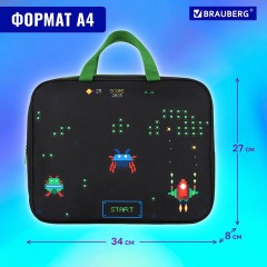 Папка на молнии с ручками BRAUBERG А4, 1 отделение, полиэстер, 80 мм, "Space strike", 273306 Папка на молнии с ручками BRAUBERG А4, 1 отделение, полиэстер, 80 мм, "Space strike", 273306 - фото 12