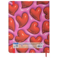 Дневник 1-11 класс 48 л., твердый, BRAUBERG, матовая ламинация, резинка, закладка-ляссе, с подсказом, "Сердечки", 107241 - фото 20