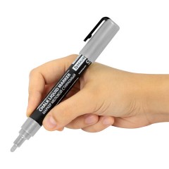Маркер меловой CHALK LIQUID MARKER, СЕРЕБРИСТЫЙ, 3 мм, стираемый, BRAUBERG "CHALK", 152593 - фото 10