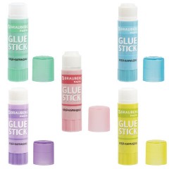 Клей-карандаш в пастельном корпусе BRAUBERG PASTEL, 15 г, PVP-основа, ассорти, 271249 - фото 13