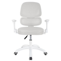 Кресло детское с поясничной поддержкой BRABIX KIDS "MG-225", сетка/ткань TW, серое, 533318 - фото 3