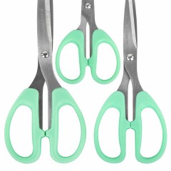 Ножницы BRAUBERG "CLASSIC PRO" 3 шт. (155, 185, 210 мм), мятные ручки, ВЫГОДНАЯ УПАКОВКА, 272979 Ножницы BRAUBERG "CLASSIC PRO" 3 шт. (155, 185, 210 мм), мятные ручки, ВЫГОДНАЯ УПАКОВКА, 272979 - фото 5