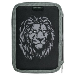 Пенал BRAUBERG, 2 отделения, полиэстер, 21х14 см, "Savage lion", 272331 Пенал BRAUBERG, 2 отделения, полиэстер, 21х14 см, "Savage lion", 272331 - фото 3