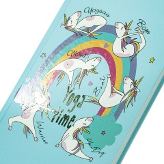 Блокнот А5 (134х206 мм), 80 л., твёрдый, клетка, выборочный лак, BRAUBERG KIDS, "Единорожки", 114426 - фото 7