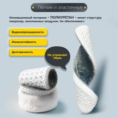 Стельки для обуви ЗИМНИЕ УТЕПЛЕННЫЕ, материал PU PRO, размер RU 34-39 / EU 35-40, с линиями выреза, SHEGRA (ШЕГРА), 700759 - фото 13