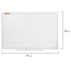 Доска магнитно-маркерная 30х45 см, ПВХ-рамка, BRAUBERG "Standard", 238313 - фото 9