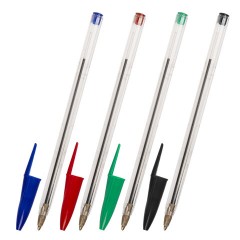 Ручки шариковые НАБОР 4 ЦВЕТА STAFF "Basic Budget BP-02", письмо 500 м, длина корпуса 13,5 см, линия письма 0,5 мм, 143762 Ручки шариковые НАБОР 4 ЦВЕТА STAFF "Basic Budget BP-02", письмо 500 м, длина корпуса 13,5 см, линия письма 0,5 мм, 143762 - фото 2