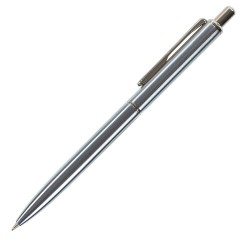 Ручка подарочная шариковая BRAUBERG Larghetto, СИНЯЯ, корпус серебристый с хромированными деталями, линия письма 0,5 мм, 143474 - фото 3
