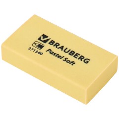 Ластики BRAUBERG PASTEL SOFT НАБОР 6 шт., размер ластика 45х25х10 мм, экологичный ПВХ, 271340 - фото 4