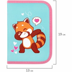 Пенал ПИФАГОР, 1 отделение, полиэстер, 19х13 см, "Red panda", 272283 Пенал ПИФАГОР, 1 отделение, полиэстер, 19х13 см, "Red panda", 272283 - фото 6