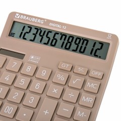 Калькулятор настольный BRAUBERG DIGITAL-12-BG (151х152 мм), 12 разрядов, двойное питание, БЕЖЕВЫЙ, 272970 Калькулятор настольный BRAUBERG DIGITAL-12-BG (151х152 мм), 12 разрядов, двойное питание, БЕЖЕВЫЙ, 272970 - фото 6