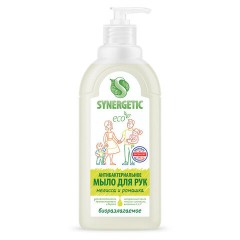 Мыло жидкое антибактериальное 500 мл SYNERGETIC "Мелисса и ромашка", 105061