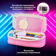 Пенал-трансформер BRAUBERG, полиэстер, 22х10х3 см, "Crystal rose", 271563 Пенал-трансформер BRAUBERG, полиэстер, 22х10х3 см, "Crystal rose", 271563 - фото 16