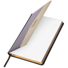 Ежедневник датированный 2026, А5, 138x213 мм, BRAUBERG "De Luxe", под кожу, коричневый/бежевый, 117053 - фото 3