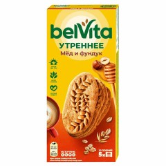 Печенье витаминизированное BELVITA "Утреннее" с фундуком и медом, 225 г, 9001211 Печенье витаминизированное BELVITA "Утреннее" с фундуком и медом, 225 г, 9001211 - фото 2