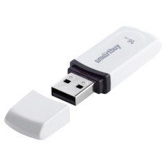 Флеш-диск 16 GB, SMARTBUY Paean, USB 2.0, белый, SB16GBPN-W - фото 4