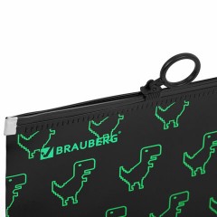 Папка для тетрадей BRAUBERG А4, 1 отделение, пластик, на zip-lock-молнии, "Dino matrix", 272106 Папка для тетрадей BRAUBERG А4, 1 отделение, пластик, на zip-lock-молнии, "Dino matrix", 272106 - фото 3