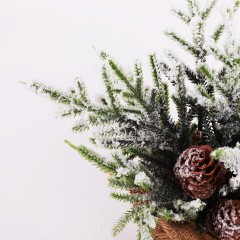 Ель новогодняя искусственная настольная 34 см с шишками, литой ПЭТ, ЗОЛОТАЯ СКАЗКА, 592012 Ель новогодняя искусственная настольная 34 см с шишками, литой ПЭТ, ЗОЛОТАЯ СКАЗКА, 592012 - фото 3
