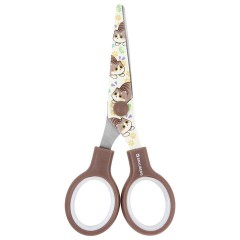 Ножницы 130 мм, коричневые, с цветной печатью "Милые котики", BRAUBERG CUTE CATS, 238957 - фото 2