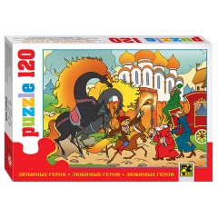 Пазл картонный 120 элементов, "Любимые герои", АССОРТИ, поле 23х16,5 см, STEP PUZZLE - фото 5