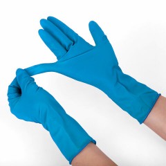 Перчатки латексные смотровые особо прочные SFM HIGH RISK COMFORT, Германия, 25 пар (50 шт.), размер L (большой) Перчатки латексные смотровые особо прочные SFM HIGH RISK COMFORT, Германия, 25 пар (50 шт.), размер L (большой) - фото 2