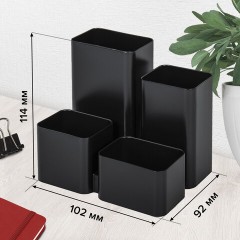 Подставка-органайзер BRAUBERG COMPACT, 4 отделения, 92х114х102 мм, черная, 238102 Подставка-органайзер BRAUBERG COMPACT, 4 отделения, 92х114х102 мм, черная, 238102 - фото 7