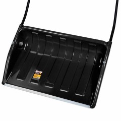 Лопата снеговая СКРЕПЕР 70х47 см пластиковый ЧЕРНЫЙ, алюминиевая планка, рукоятка 110 см, СУПЕРПРОЧНЫЙ, ГРАНДМАСТЕР, 700342 - фото 4