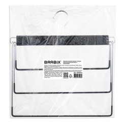 Вешалка-плечики качели 3 секции, металлическая, для юбок и брюк, ПВХ-покрытие, BRABIX, 607473 Вешалка-плечики качели 3 секции, металлическая, для юбок и брюк, ПВХ-покрытие, BRABIX, 607473 - фото 2