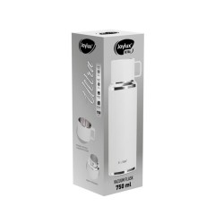 Термос 0,75 л JOYLUX (ДЖОЙЛЮКС) ULTRA, нержавеющая сталь SUS316, крышка/кружка, питейник, сито, белый матовый, 700315 - фото 6