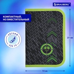 Пенал BRAUBERG, 1 отделение, 2 откидные планки, полиэстер, 21х14 см, "Gunsight", 271517 Пенал BRAUBERG, 1 отделение, 2 откидные планки, полиэстер, 21х14 см, "Gunsight", 271517 - фото 14