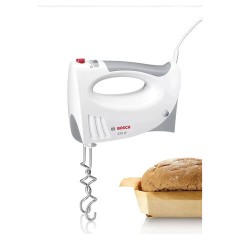 Миксер BOSCH MFQ 3540, 450 Вт, 5 скоростей, 2 венчика, 2 крюка для теста, стакан, белый, MFQ3540 - фото 6