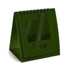 Календарь-домик настольный на гребне, 2027 г., BRAUBERG, 110х120 мм, ЗЕЛЕНЫЙ, 118456
